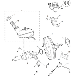 BẦU TRỢ LỰC PHANH MG5 2021-2023
