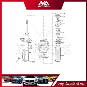 CAO SU CHỤP BỤI GIẢM XÓC TRƯỚC MG5 2021-2023 10726630-01 PHỤ TÙNG Ô TÔ MG