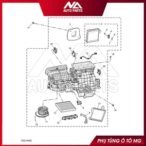 GIÀN LẠNH MG5 2021-2023 10502978 PHỤ TÙNG Ô TÔ MG