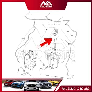 CỔ ĐỔ ĐỔ NƯỚC BÌNH NƯỚC RỬA KÍNH MG5 2021-2023 10157531-01 PHỤ TÙNG Ô TÔ MG