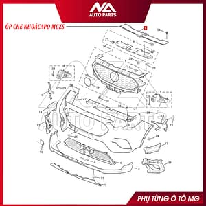 ỐP CHE KHOÁ CAPO MG ZS 2020 10755081 PHỤ TÙNG Ô TÔ MG 1