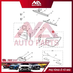 ĐÈN HẬU NGOÀI TRÁI VIỀN VÀNG RX5 11064023/10904938