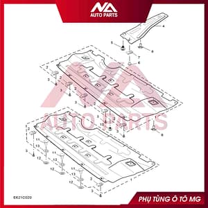 CHẮN BÙN GẦM MÁY MIẾNG NHỎ HS 20-24 RX5 MÃ 10103134
