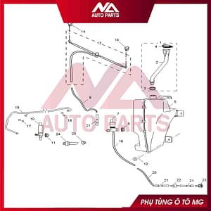 MÔ TƠ BƠM NƯỚC RỬA KÍNH HS RX5- 1 ĐỨNG 1 VÒI NGANG MÃ 10099130