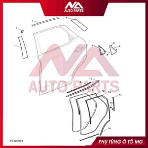 NẸP CHÂN KÍNH NGOÀI SAU PHẢI HS 10367164X