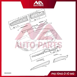 ỐP CÁNH CỬA TRƯỚC TRÁI HS 20.24 MÃ 10423724